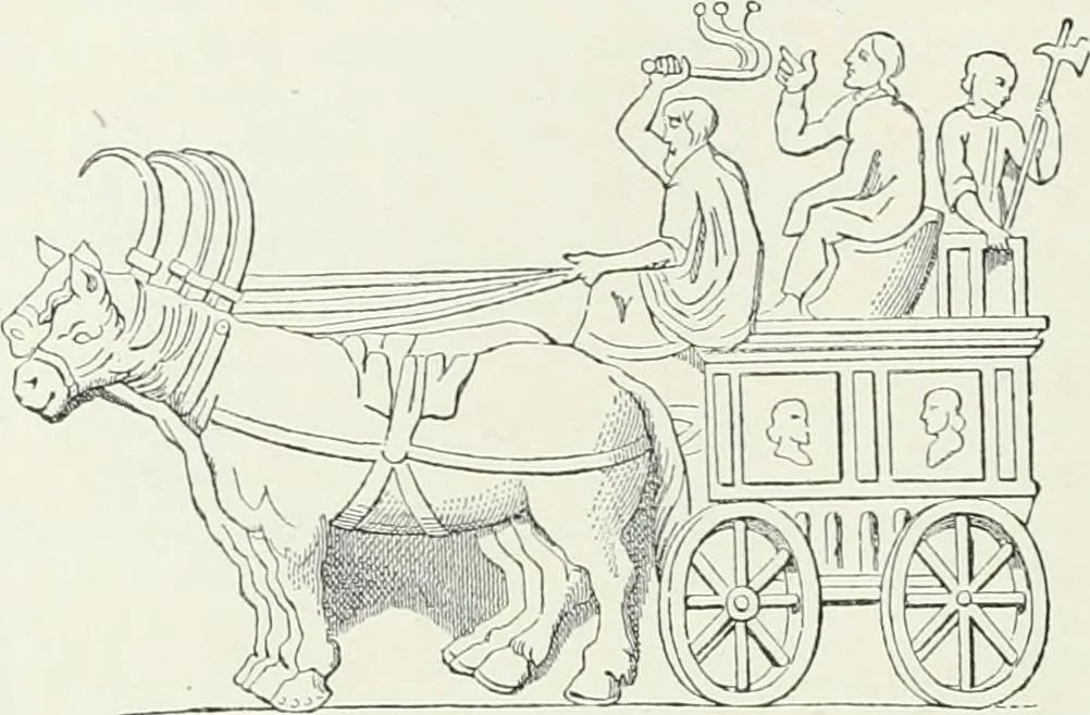 An illustration from Denkmäler des klassischen Altertums, zur Erläuterung des Lebens der Griechen und Römer in Religion, Kunst und Sitte, 1887, leaf 817
