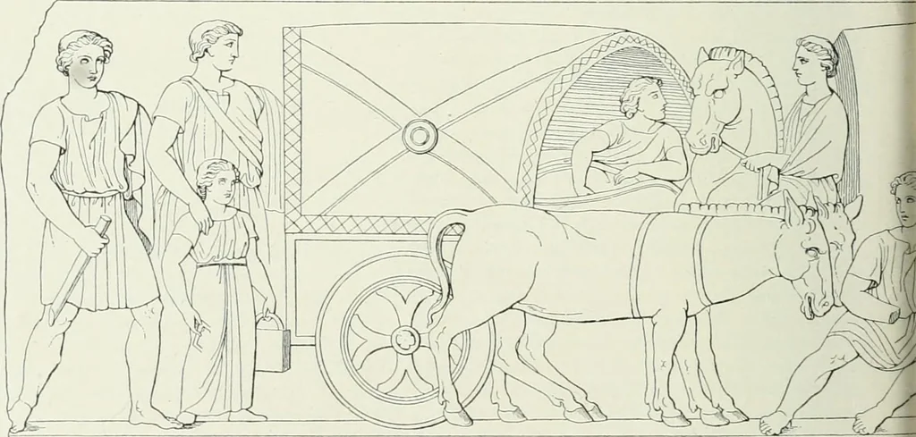 An illustration from Denkmäler des klassischen Altertums, zur Erläuterung des Lebens der Griechen und Römer in Religion, Kunst und Sitte, 1887, leaf 817