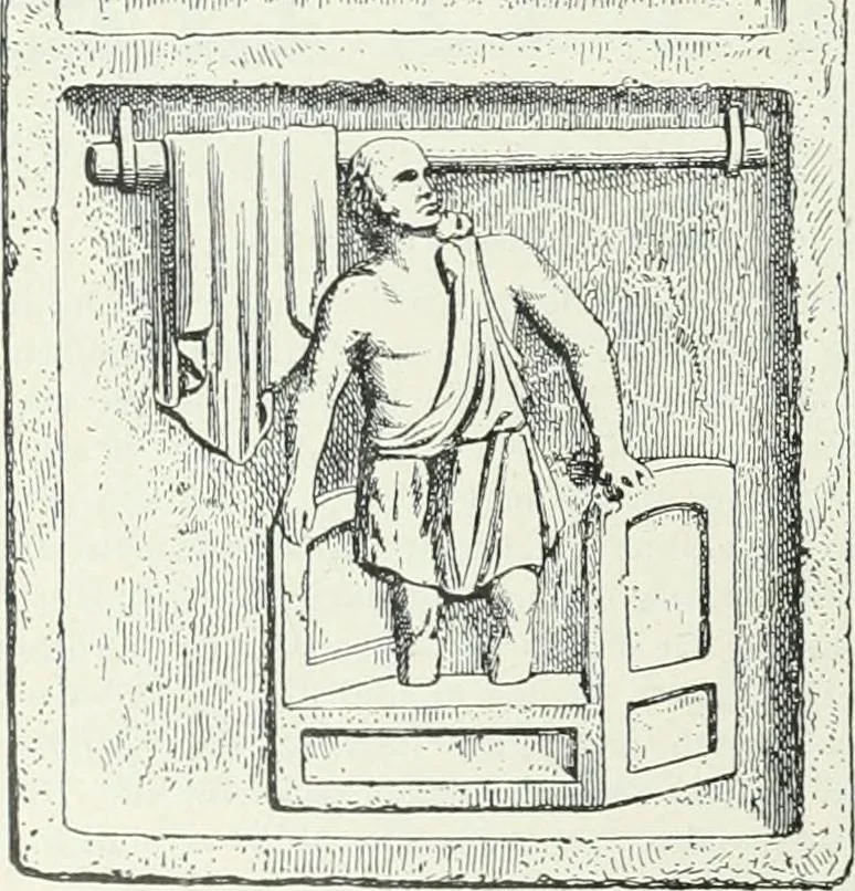 An illustration from Denkmäler des klassischen Altertums, zur Erläuterung des Lebens der Griechen und Römer in Religion, Kunst und Sitte, 1887, leaf 821