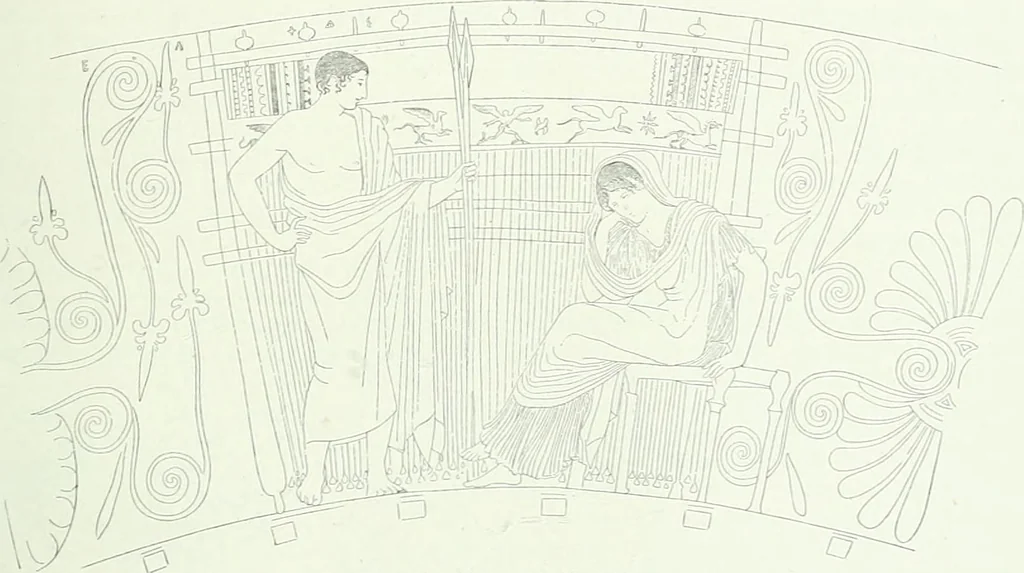 An illustration from Denkmäler des klassischen Altertums, zur Erläuterung des Lebens der Griechen und Römer in Religion, Kunst und Sitte, 1887, leaf 822