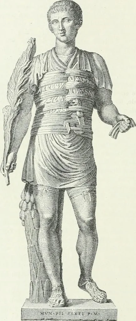 An illustration from Denkmäler des klassischen Altertums, zur Erläuterung des Lebens der Griechen und Römer in Religion, Kunst und Sitte, 1887, leaf 829