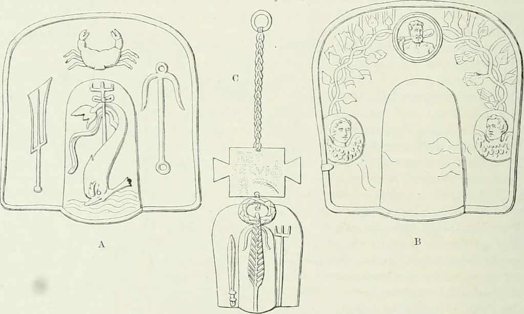 An illustration from Denkmäler des klassischen Altertums, zur Erläuterung des Lebens der Griechen und Römer in Religion, Kunst und Sitte, 1887, leaf 833