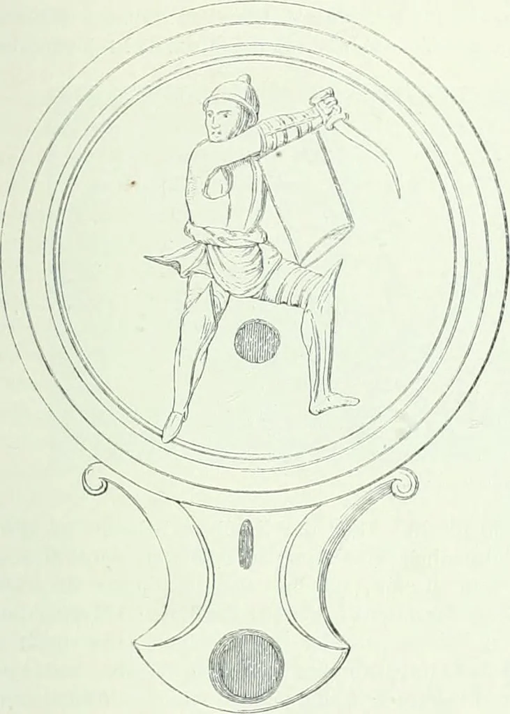 An illustration from Denkmäler des klassischen Altertums, zur Erläuterung des Lebens der Griechen und Römer in Religion, Kunst und Sitte, 1887, leaf 840