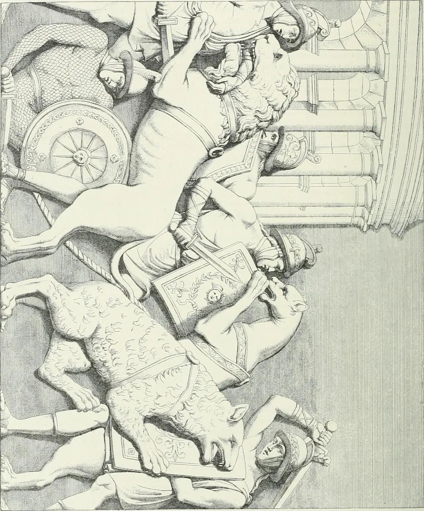 An illustration from Denkmäler des klassischen Altertums, zur Erläuterung des Lebens der Griechen und Römer in Religion, Kunst und Sitte, 1887, leaf 847