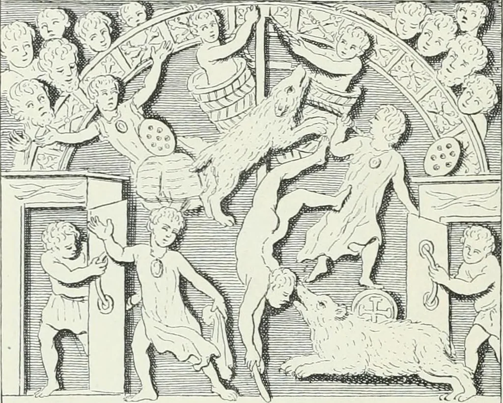 An illustration from Denkmäler des klassischen Altertums, zur Erläuterung des Lebens der Griechen und Römer in Religion, Kunst und Sitte, 1887, leaf 849