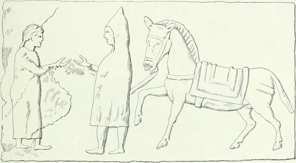 An illustration from Denkmäler des klassischen Altertums, zur Erläuterung des Lebens der Griechen und Römer in Religion, Kunst und Sitte, 1887, leaf 860