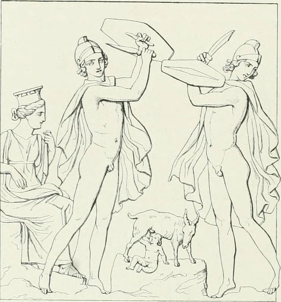 An illustration from Denkmäler des klassischen Altertums, zur Erläuterung des Lebens der Griechen und Römer in Religion, Kunst und Sitte, 1887, leaf 875