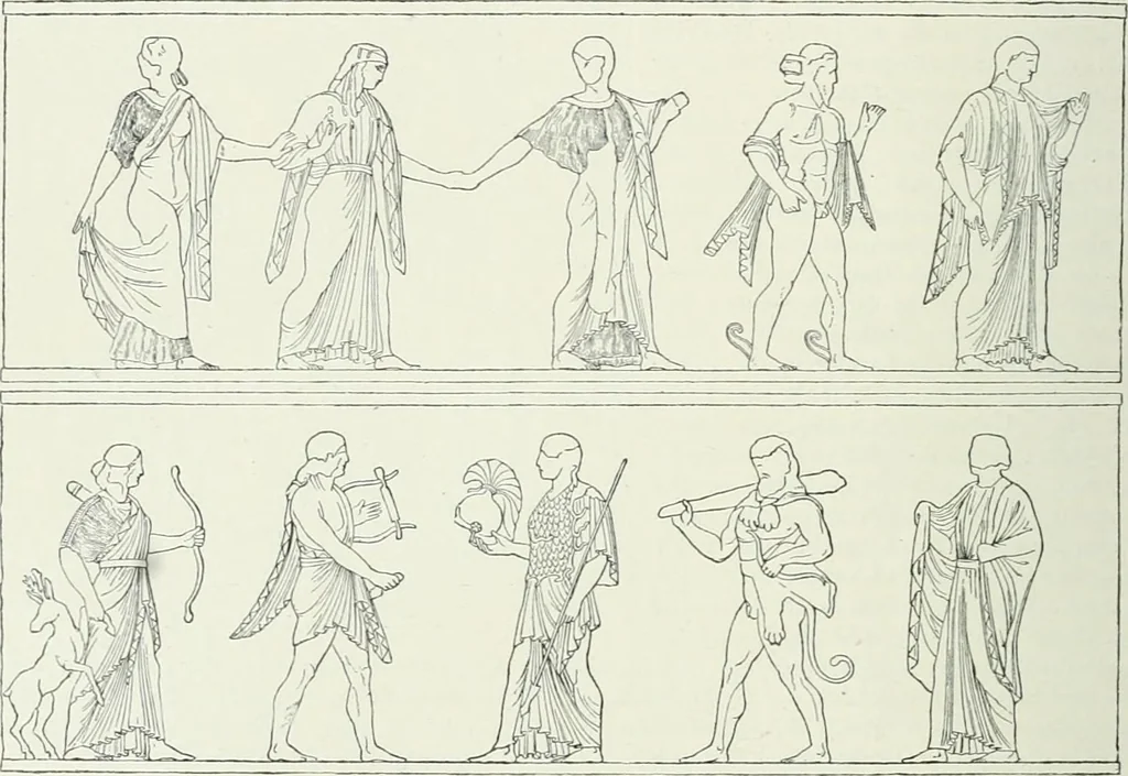 An illustration from Denkmäler des klassischen Altertums, zur Erläuterung des Lebens der Griechen und Römer in Religion, Kunst und Sitte, 1887, leaf 881