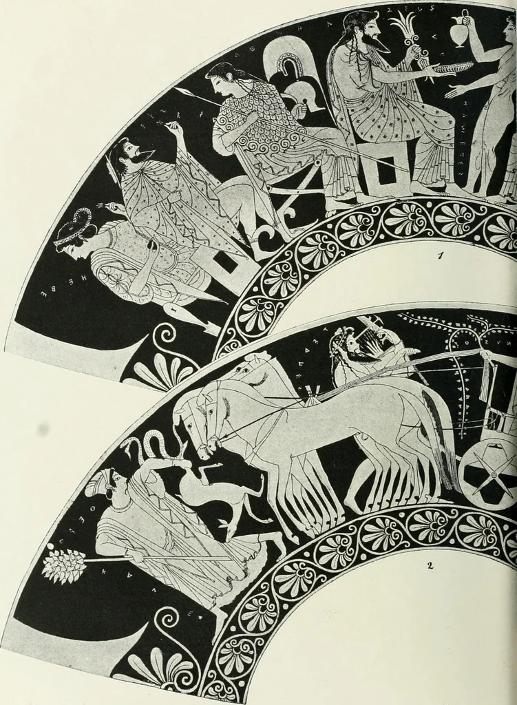 An illustration from Denkmäler des klassischen Altertums, zur Erläuterung des Lebens der Griechen und Römer in Religion, Kunst und Sitte, 1887, leaf 887