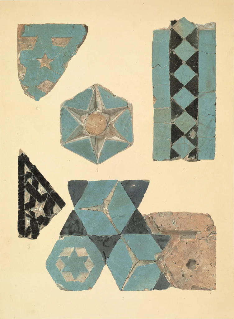 An illustration from Denkmäler persischer Baukunst : geschichtliche Untersuchung und Aufnahme muhammedanischer Backsteinbauten in Vorderasien und Persien, 1901, leaf 10