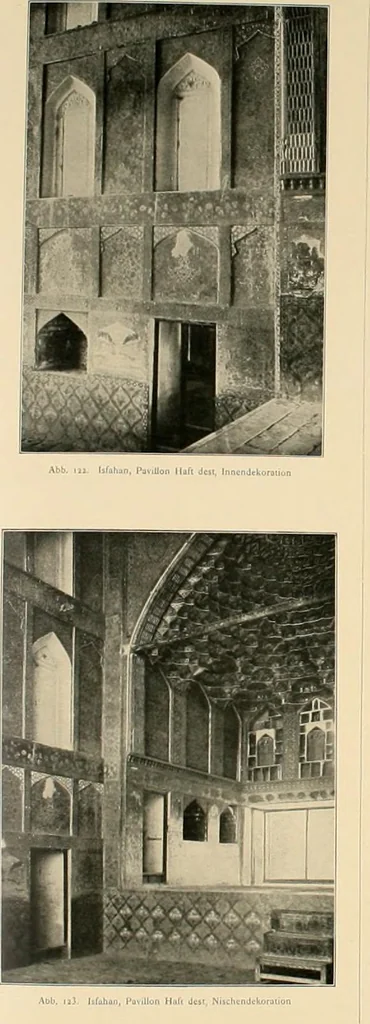 An illustration from Denkmäler persischer Baukunst : geschichtliche Untersuchung und Aufnahme muhammedanischer Backsteinbauten in Vorderasien und Persien, 1901, leaf 106