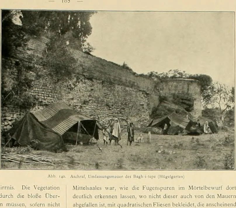 An illustration from Denkmäler persischer Baukunst : geschichtliche Untersuchung und Aufnahme muhammedanischer Backsteinbauten in Vorderasien und Persien, 1901, leaf 118