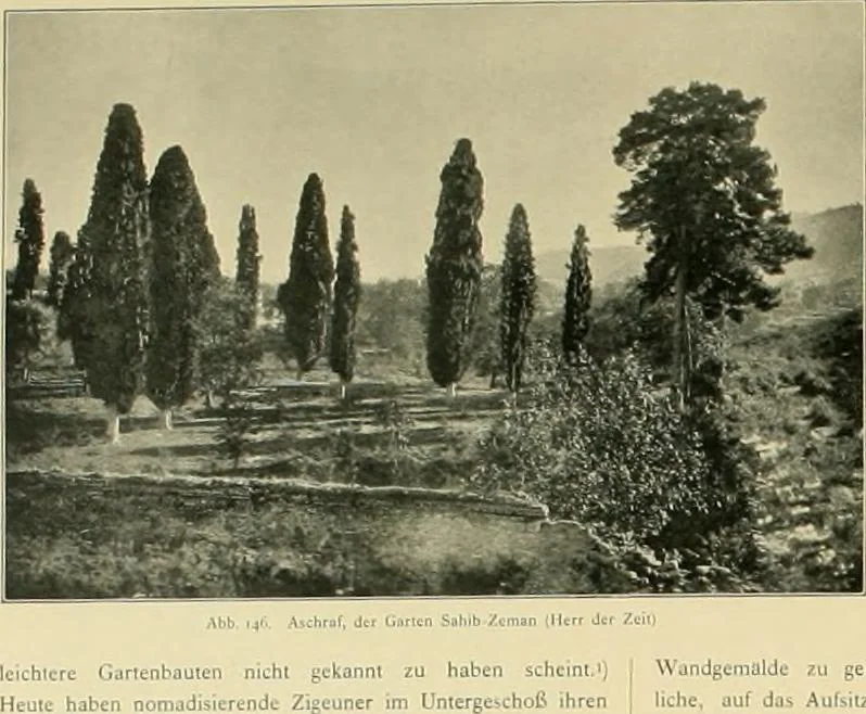 An illustration from Denkmäler persischer Baukunst : geschichtliche Untersuchung und Aufnahme muhammedanischer Backsteinbauten in Vorderasien und Persien, 1901, leaf 121