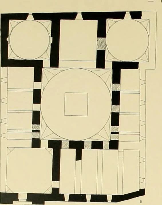 An illustration from Denkmäler persischer Baukunst : geschichtliche Untersuchung und Aufnahme muhammedanischer Backsteinbauten in Vorderasien und Persien, 1901, leaf 143