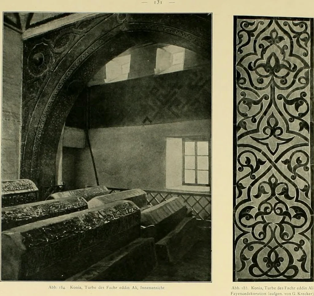 An illustration from Denkmäler persischer Baukunst : geschichtliche Untersuchung und Aufnahme muhammedanischer Backsteinbauten in Vorderasien und Persien, 1901, leaf 144