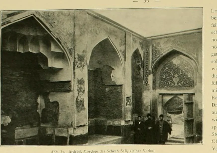 An illustration from Denkmäler persischer Baukunst : geschichtliche Untersuchung und Aufnahme muhammedanischer Backsteinbauten in Vorderasien und Persien, 1901, leaf 49