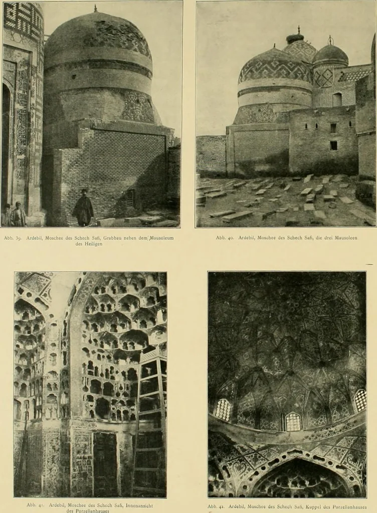 An illustration from Denkmäler persischer Baukunst : geschichtliche Untersuchung und Aufnahme muhammedanischer Backsteinbauten in Vorderasien und Persien, 1901, leaf 55