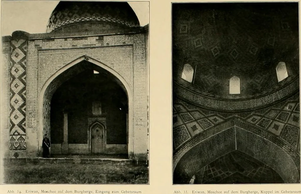 An illustration from Denkmäler persischer Baukunst : geschichtliche Untersuchung und Aufnahme muhammedanischer Backsteinbauten in Vorderasien und Persien, 1901, leaf 66