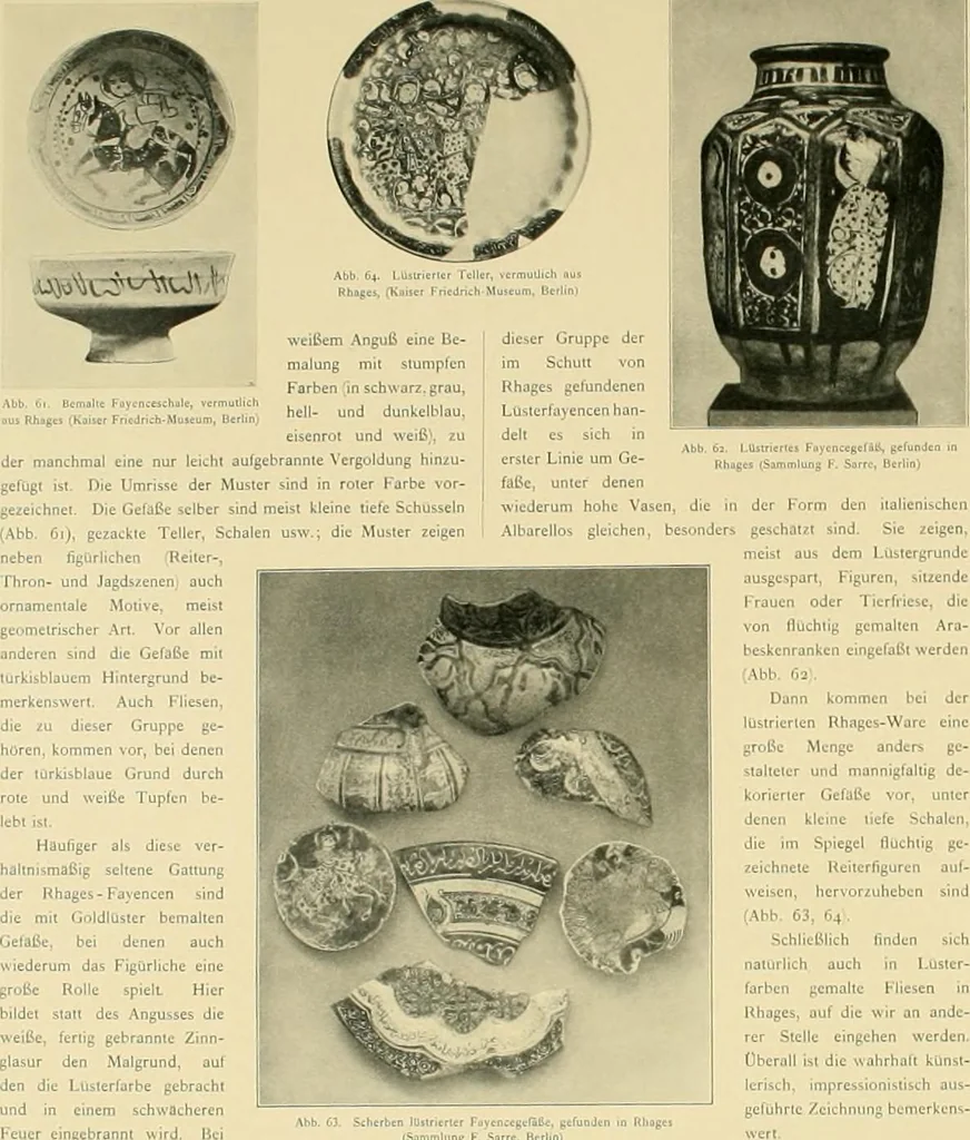 An illustration from Denkmäler persischer Baukunst : geschichtliche Untersuchung und Aufnahme muhammedanischer Backsteinbauten in Vorderasien und Persien, 1901, leaf 71
