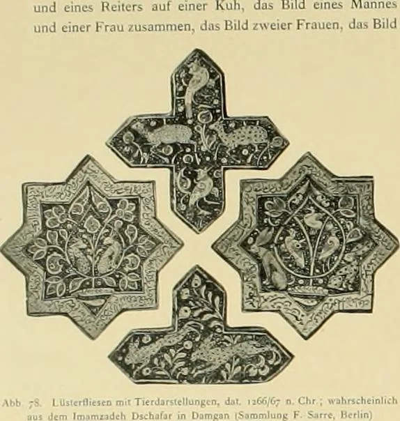 An illustration from Denkmäler persischer Baukunst : geschichtliche Untersuchung und Aufnahme muhammedanischer Backsteinbauten in Vorderasien und Persien, 1901, leaf 81