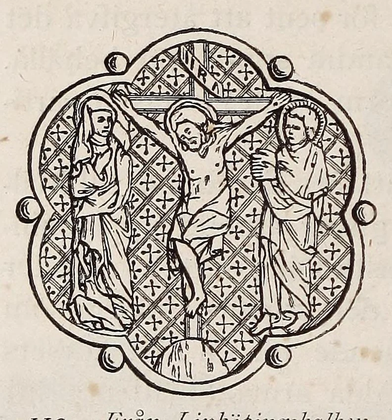 An illustration from Den kyrkliga konsten under Sveriges medeltid, 1875, leaf 140