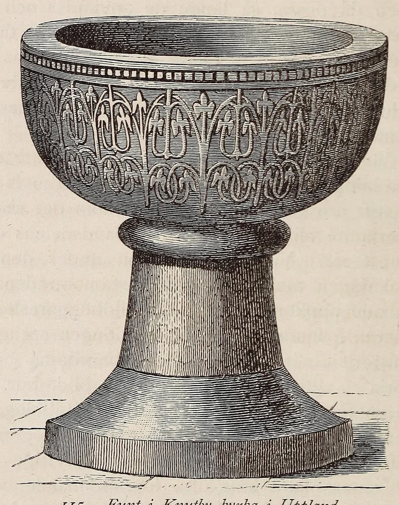 An illustration from Den kyrkliga konsten under Sveriges medeltid, 1875, leaf 148