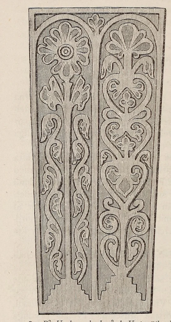 An illustration from Den kyrkliga konsten under Sveriges medeltid, 1875, leaf 158