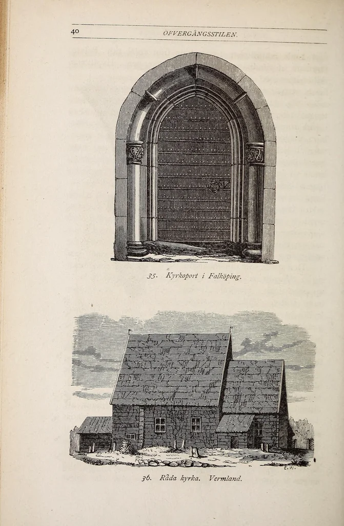 An illustration from Den kyrkliga konsten under Sveriges medeltid, 1875, leaf 52