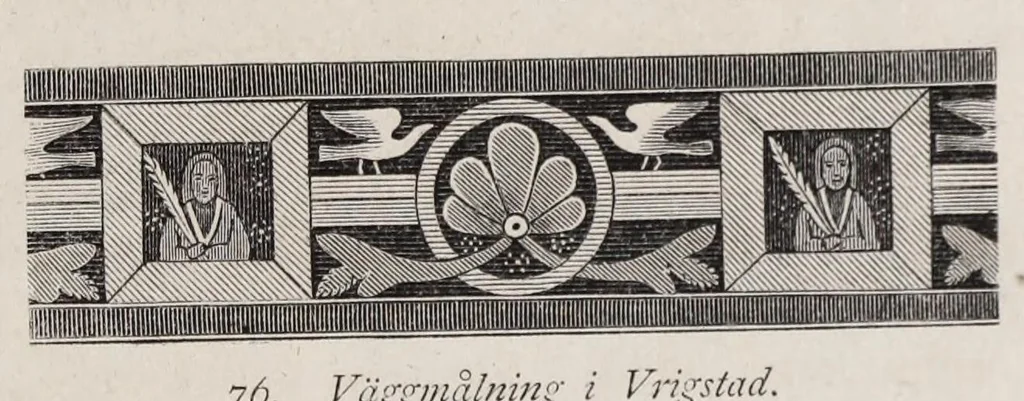 An illustration from Den kyrkliga konsten under Sveriges medeltid, 1875, leaf 89