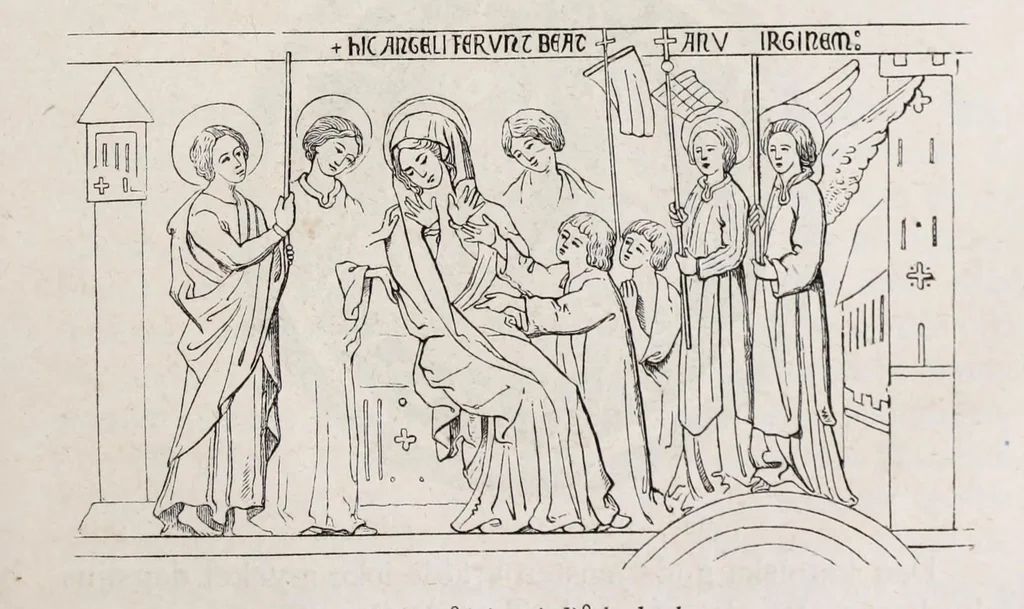 An illustration from Den kyrkliga konsten under Sveriges medeltid, 1875, leaf 95