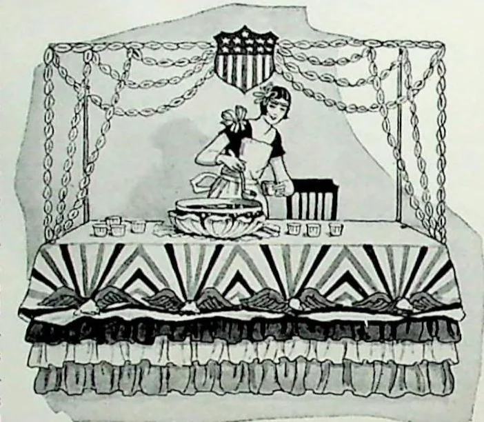 An illustration from Dennison's Party Magazine July 1927, 1927, leaf 13