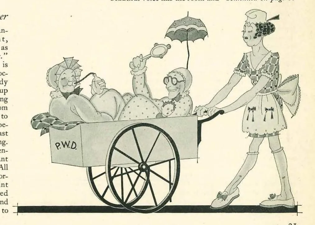 An illustration from Dennison's Party Magazine July 1928, 1928, leaf 12