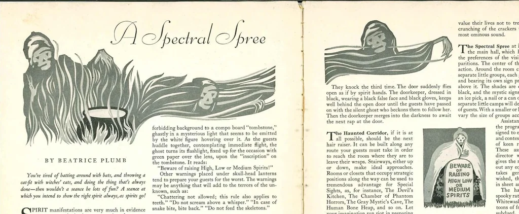 An illustration from Dennison's Party Magazine October 1928, 1928, leaf 3