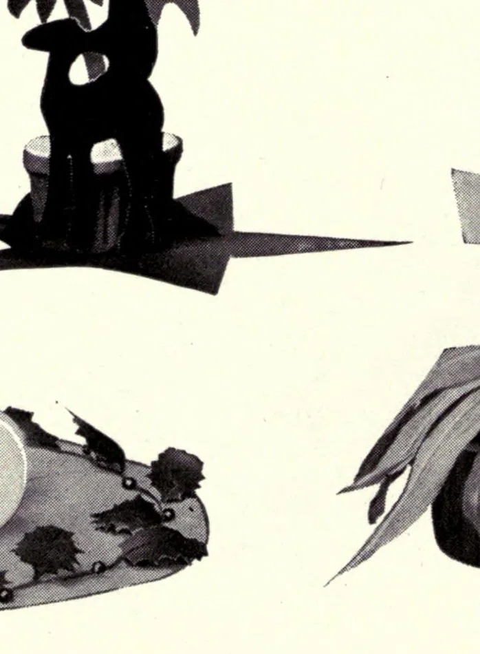 An illustration from Dennison's Christmas book : suggestions for Christmas, New Years and Twelfth night parties, 1922, leaf 10