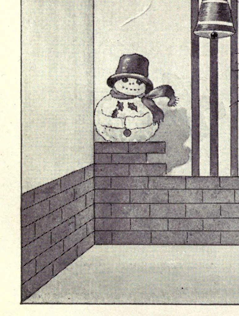 An illustration from Dennison's Christmas book : suggestions for Christmas, New Years and Twelfth night parties, 1922, leaf 13