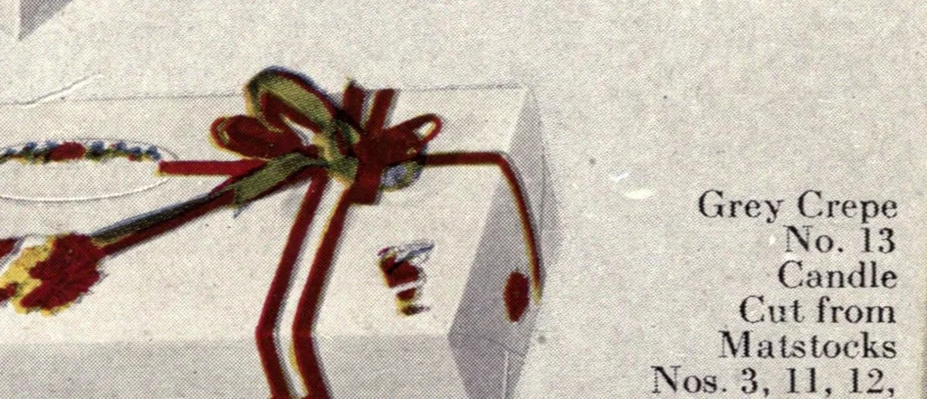 An illustration from Dennison's Christmas book : suggestions for Christmas, New Years and Twelfth night parties, 1922, leaf 22