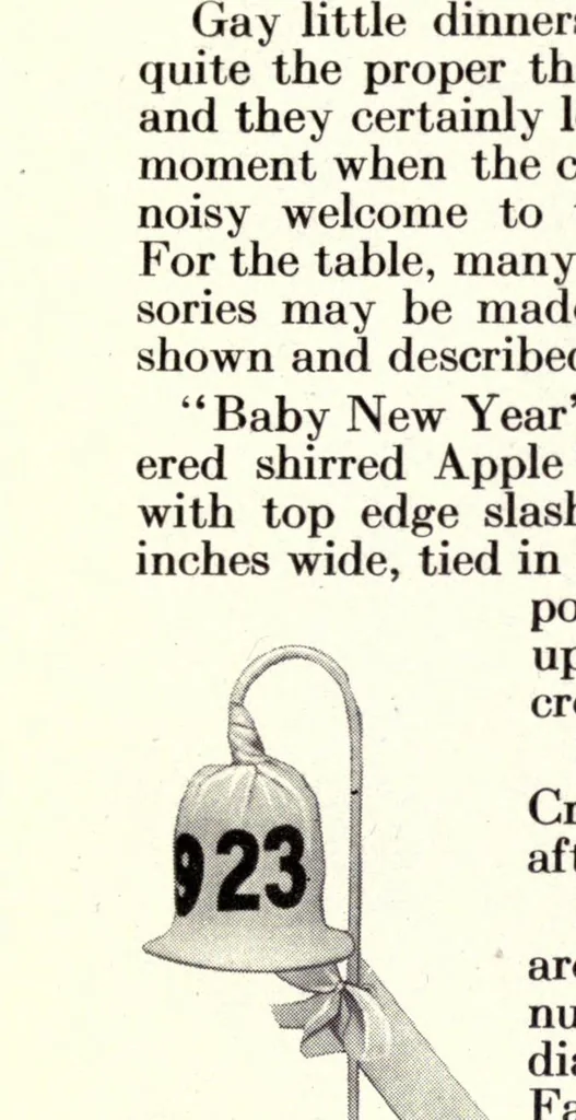 An illustration from Dennison's Christmas book : suggestions for Christmas, New Years and Twelfth night parties, 1922, leaf 27