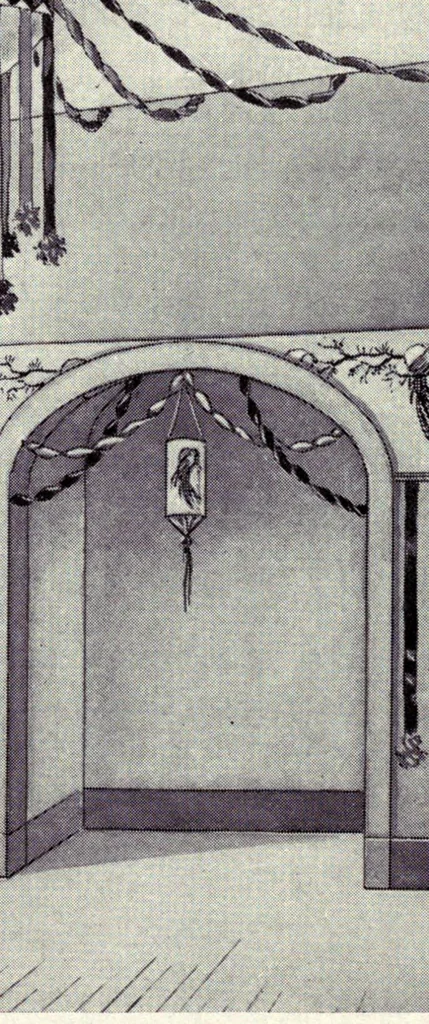 An illustration from Dennison's Christmas book : suggestions for Christmas, New Years and Twelfth night parties, 1922, leaf 29