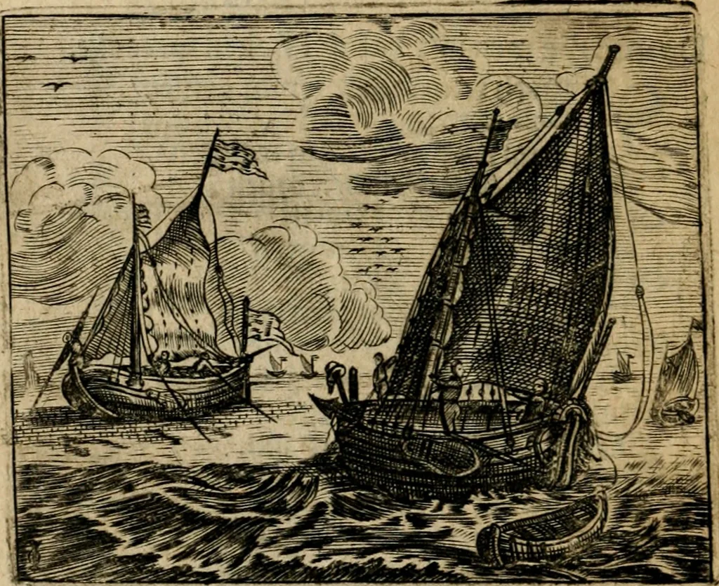 An illustration from Spiegel van den ouden ende nieuwen-tijt : bestaende uyt spreeck-woorden, ontleent van de voorige ende jegenwoordige eeuwe, verlustigt door menichte van sinne-beelden, met gedichten en prenten daer op passende, 1648, leaf 291