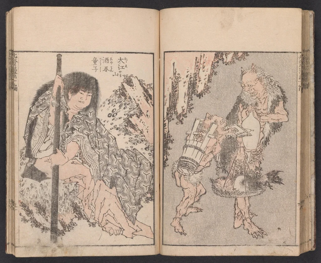 An illustration from Denshin kaishu Hokusai manga, 1780, leaf 22