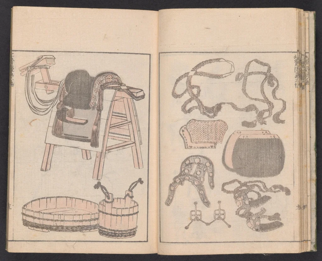 An illustration from Denshin kaishu Hokusai manga, 1780, leaf 14
