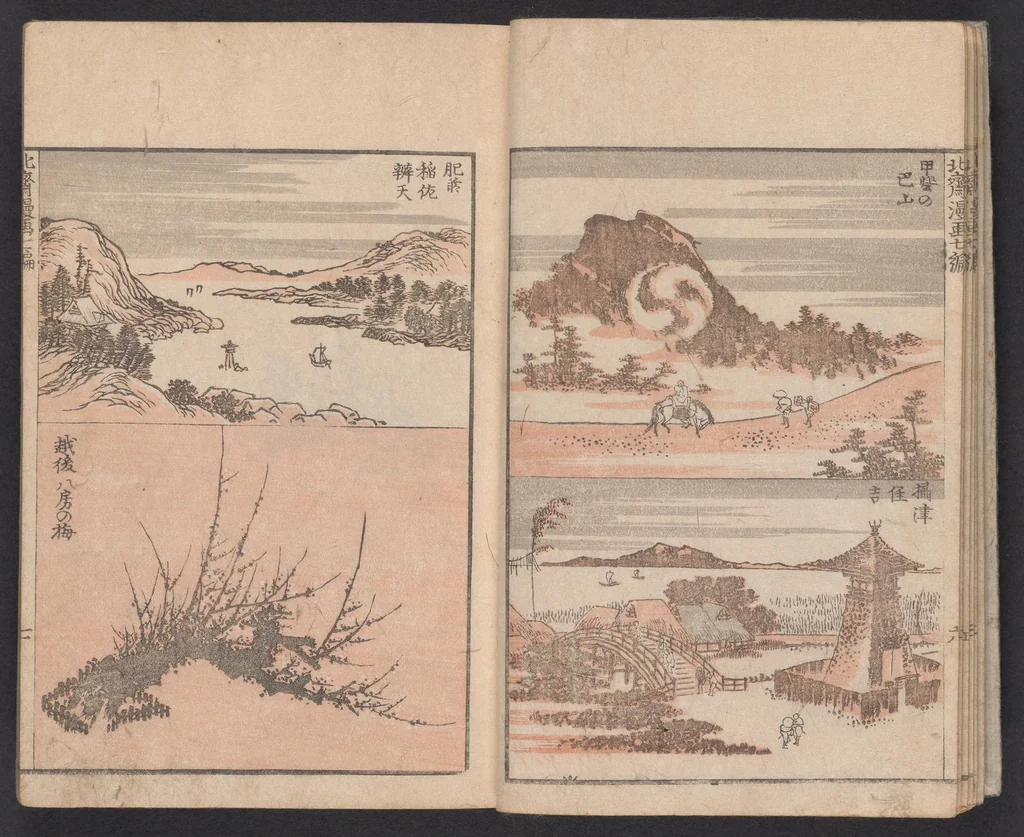 An illustration from Denshin kaishu Hokusai manga, 1780, leaf 8