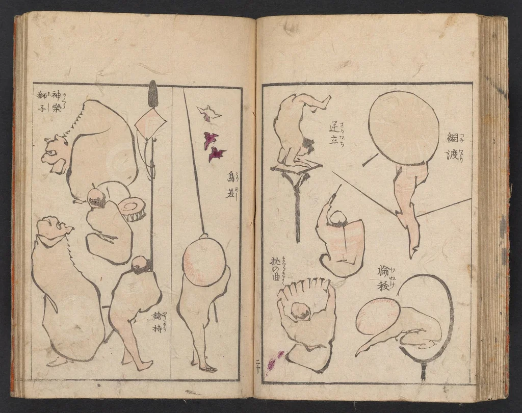An illustration from [Denshin kaishu Ippitsu gafu], 1823, leaf 21