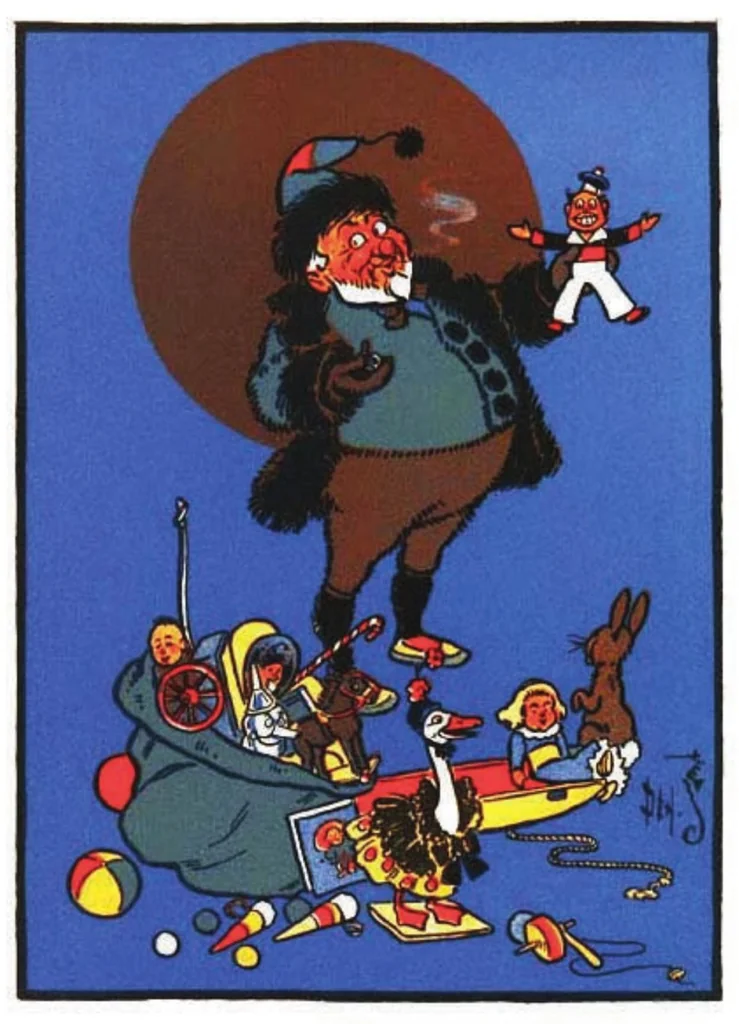 An illustration from Denslow's Night Before Christmas - Gunston Classicspdf, 1902, leaf 36