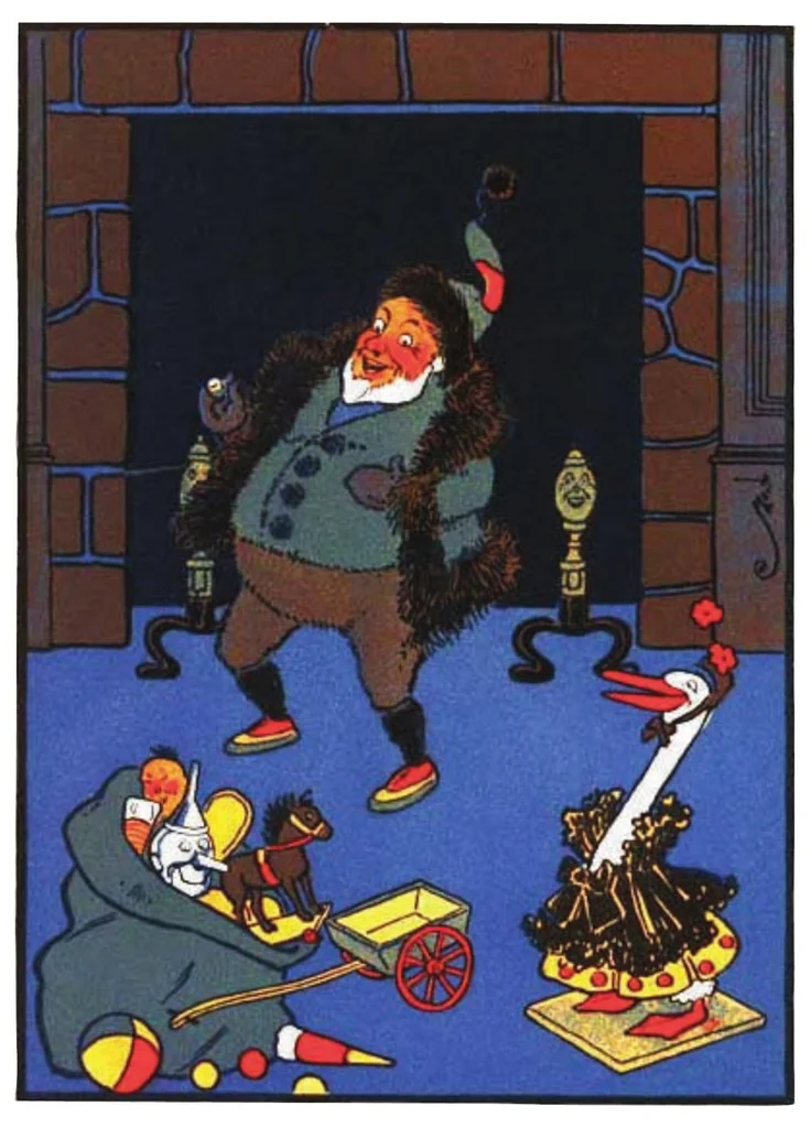 An illustration from Denslow's Night Before Christmas - Gunston Classicspdf, 1902, leaf 40