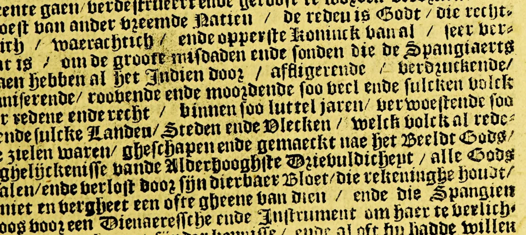 An illustration from Den spiegel der Spaensche tyrannye, gheschiet in West-Indien. : VVaer in te sien is de onmenschelijcke wreede feyten der Spangiaerden ..., 1620, leaf 227