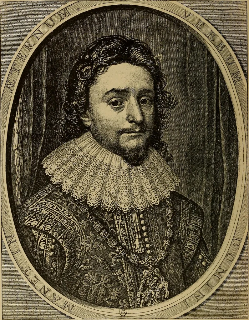 An illustration from Dentelles et guipures : anciennes et modernes, imitations ou copies. Varieté des genres et des points. 52 portraits documentaires, 249 échantillons de dentelles, collerettes, fraises, manchettes, rabats, etc., 1904, leaf 56