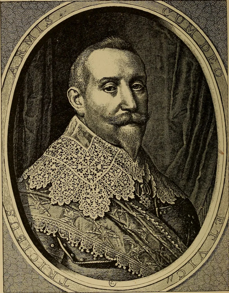 An illustration from Dentelles et guipures : anciennes et modernes, imitations ou copies. Varieté des genres et des points. 52 portraits documentaires, 249 échantillons de dentelles, collerettes, fraises, manchettes, rabats, etc., 1904, leaf 58