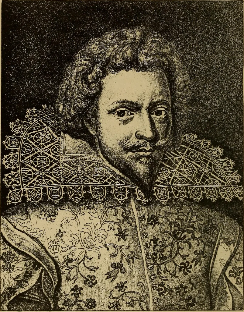 An illustration from Dentelles et guipures : anciennes et modernes, imitations ou copies. Varieté des genres et des points. 52 portraits documentaires, 249 échantillons de dentelles, collerettes, fraises, manchettes, rabats, etc., 1904, leaf 68