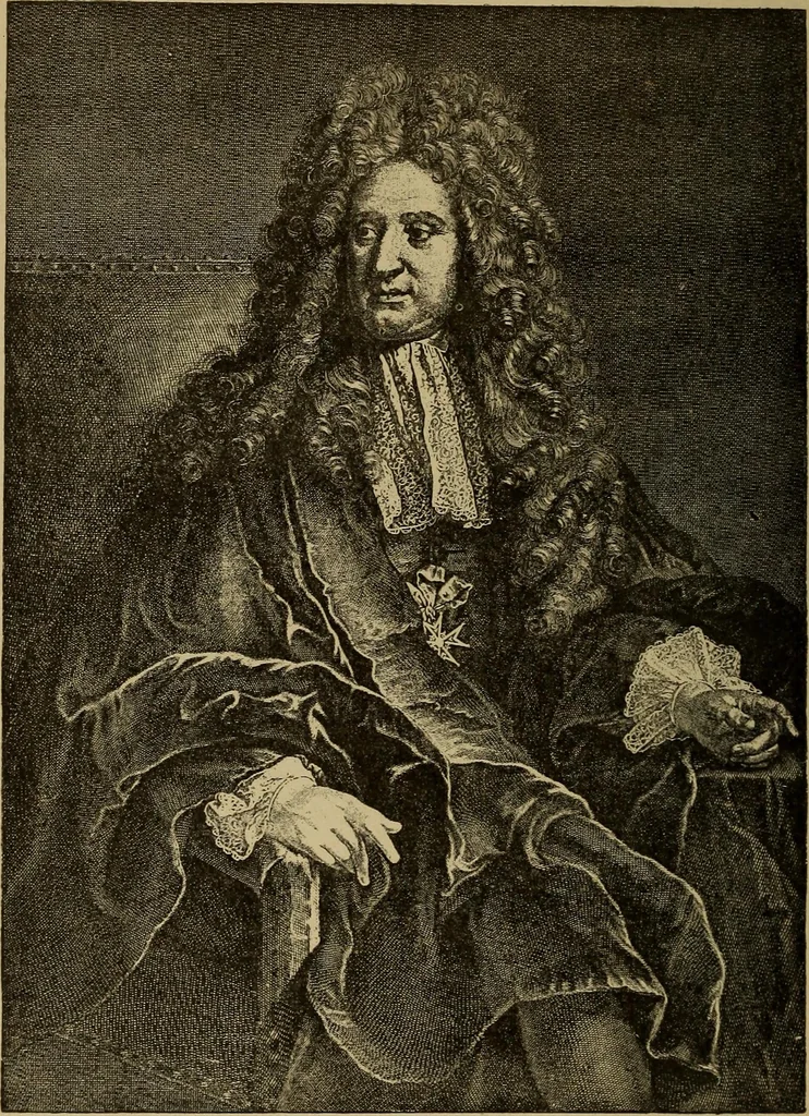 An illustration from Dentelles et guipures : anciennes et modernes, imitations ou copies. Varieté des genres et des points. 52 portraits documentaires, 249 échantillons de dentelles, collerettes, fraises, manchettes, rabats, etc., 1904, leaf 82